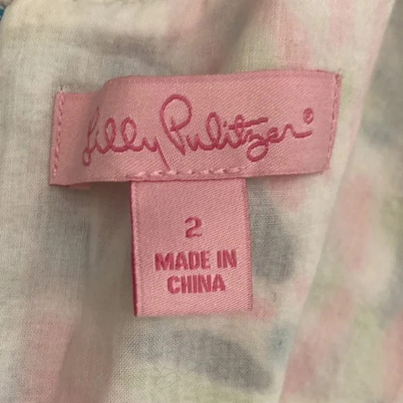 Lilly Pulitzer shift dress Indigo palm reader size 2 - Picture 4 of 10